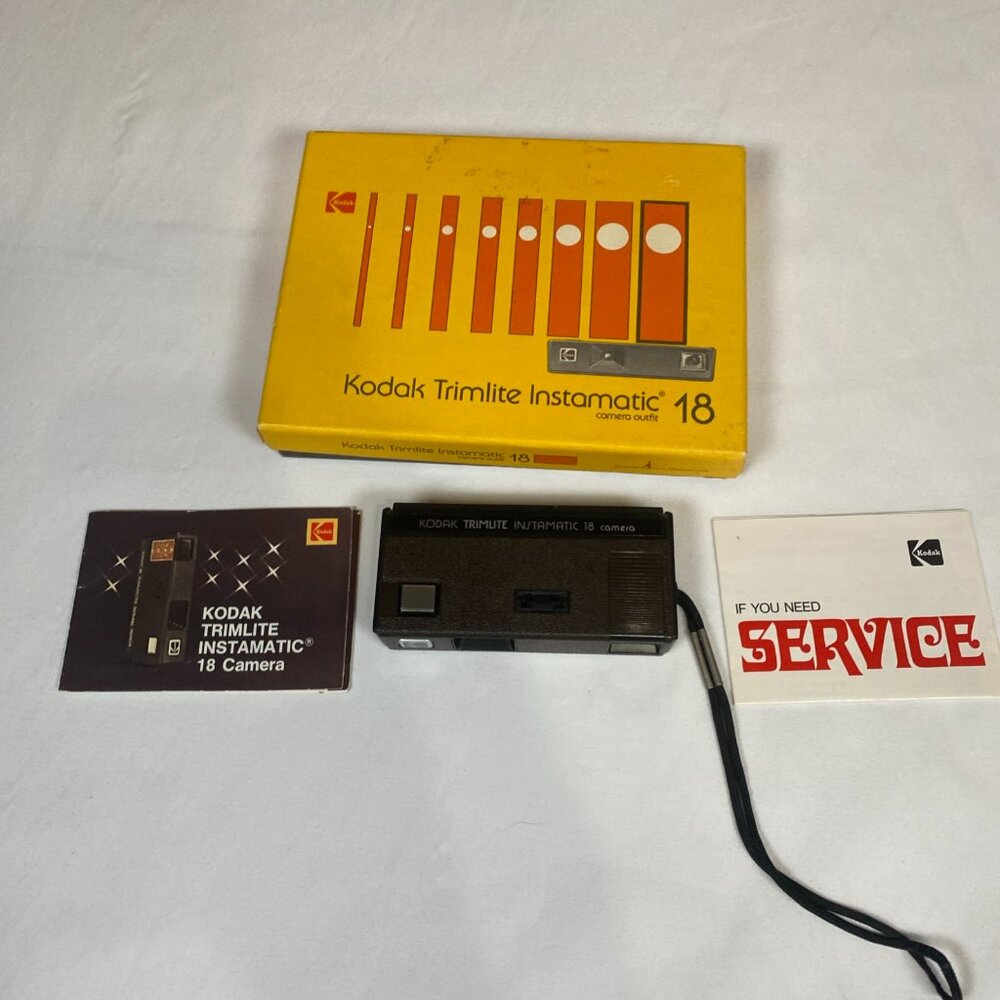 Kodak Trimline Instamatic 18 UNTESTED Vintage Camera As Is